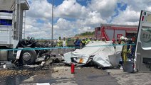 Kuzey Marmara Otoyolu'nda feci kaza! Kağıt gibi dümdüz olan kamyonun sürücüsü öldü