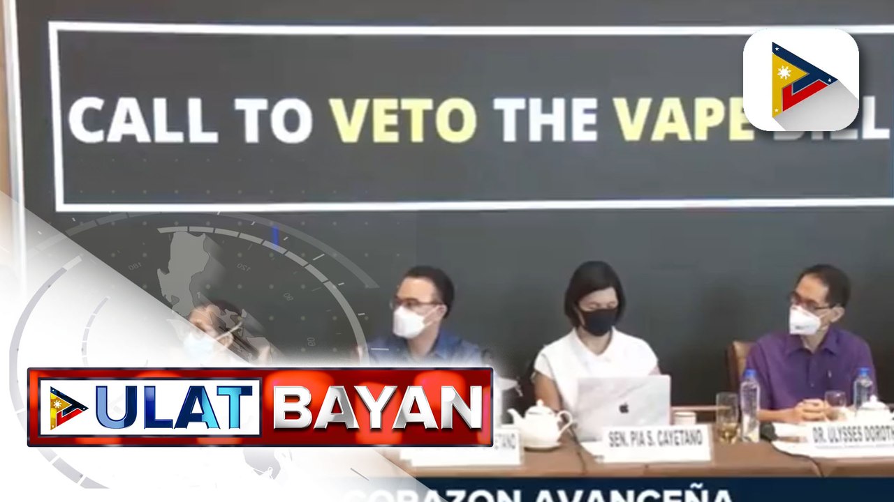 Health experts, nanawagan kay Pres. Marcos Jr. na i-veto ang vape bill