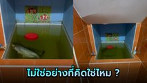 อื้อหือ ! สาวไปร้านข้าวต้มแล้วเจอแบบนี้ในห้องน้ำ ไม่ใช่อย่างที่คิดใช่ไหม...