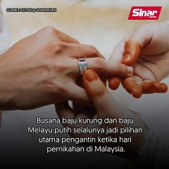 Pengantin Indonesia gayakan busana Malaysia
