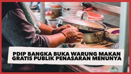 Viral Foto PDIP Bangka Buka Warung Makan Gratis, Publik Penasaran Menunya