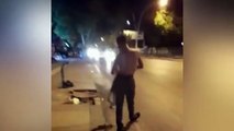 Afganistan uyruklu erkek elinde bıçakla otobüse binmeye çalıştı iddiası