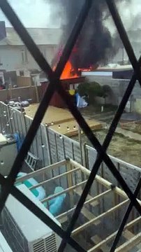 Shed fire that erupted in Tipner, Portsmouth, that spread across several garden buildings