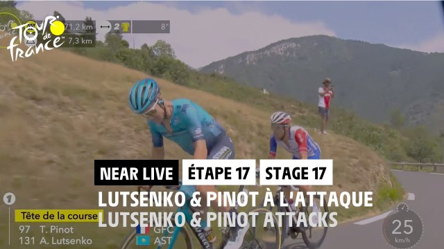Lutsenko & Pinot à l'attaque / Lutsenko & Pinot attacks - Étape 17 / Stage 17 - #TDF2022