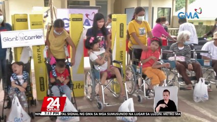 Pediatric wheelchairs at strollers, handog ng Kapuso Foundation sa mga batang may kapansanan | 24 Oras
