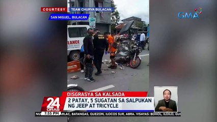 2 patay, 5 sugatan sa salpukan ng jeep at tricycle | 24 Oras