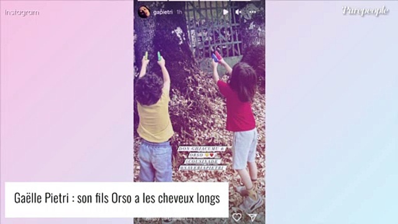 Gaspard Ulliel : Son fils Orso (6 ans) craquant les cheveux longs en Corse avec sa mère Gaëlle Pietri