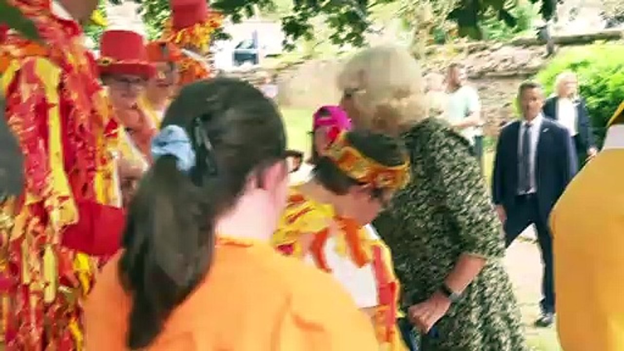 Prince Charles and Camilla visit Cockington Court in Devon