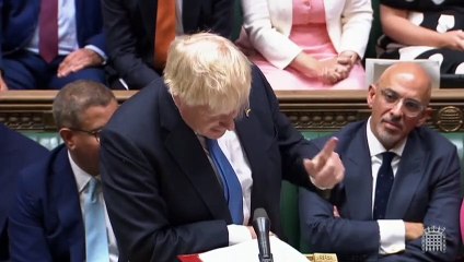 La despedida de Boris Johnson del Parlamento
