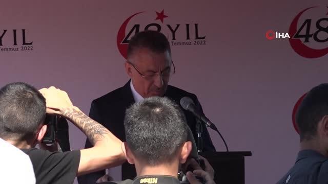 Cumhurbaşkanı Yardımcısı Oktay: Çözüm, Kıbrıs Türk halkının egemen eşitliğinin ve eşit uluslararası statüsünün tescil edilmesiyle olacak Maraş,...