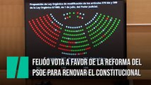 Feijóo se hace un 'Casero' y vota a favor de la reforma del PSOE para renovar el Constitucional