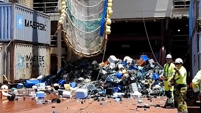 7787kg de déchets plastiques collectés dans l'Océan Pacifique