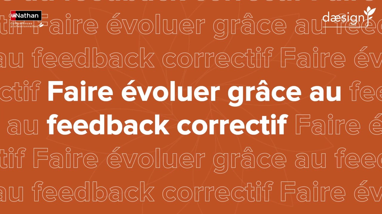 Daesign - Faire évoluer grâce au feedback correctif - Teaser FR