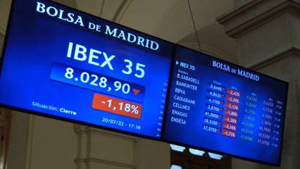 El Ibex 35 cede un 1,18 % en el día previo a la reunión del BCE