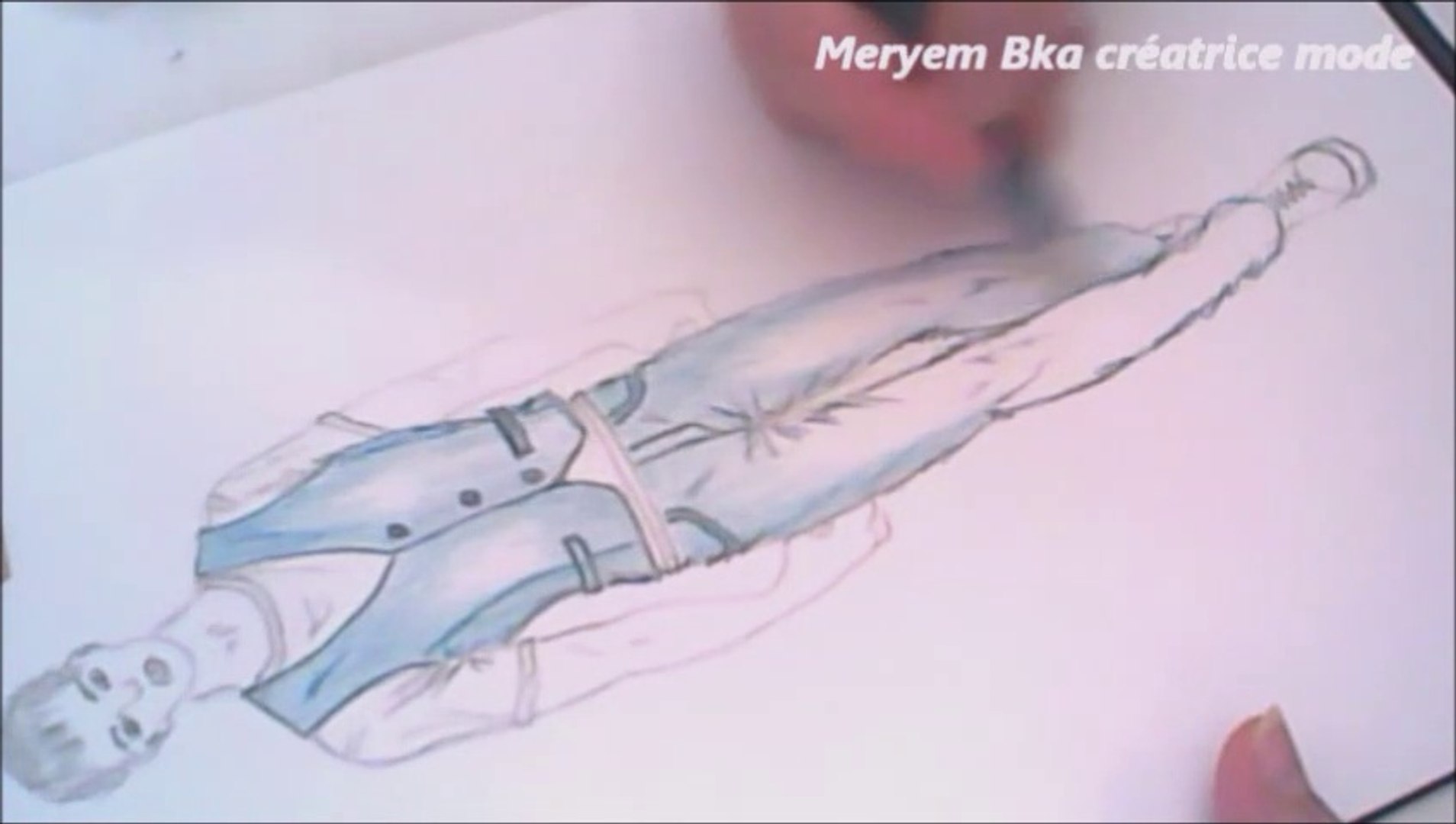 رسم بنطلون جينز مع بلوفر & سترة - Vidéo Dailymotion