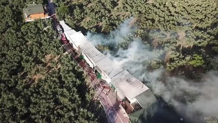 Son Dakika | Çiftlikte çıkan yangında çok sayıda tavuk ve koyun telef oldu (2)