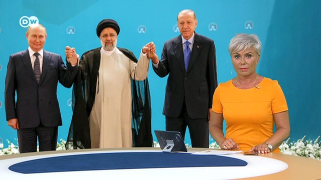 Унизил ли Путина Эрдоган перед камерами, и о чем договорились в Иране? И что там с Северным потоком ? DW Новости (20.07.2022)