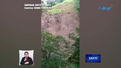 Bahagi ng burol, gumuho sa gitna ng maya't mayang ulan | Saksi