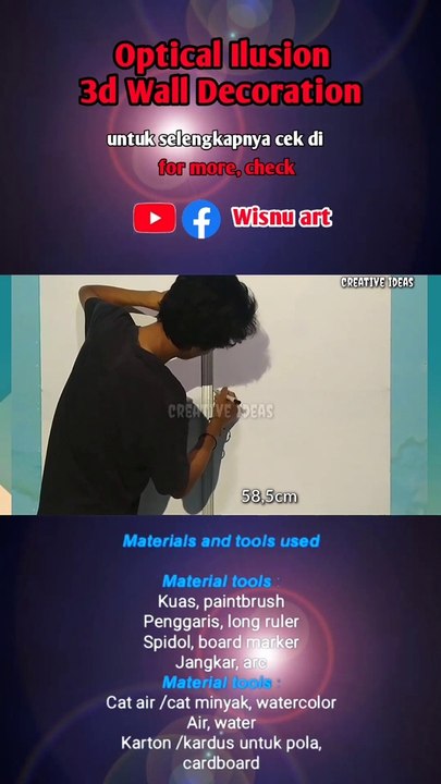 Optical Ilusion 3d Wall Dekoration
