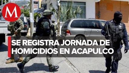 Asesinan a 4 hombres en en tres colonias de Acapulco