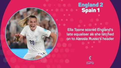 England 2-1 Spain - Fast Match Report
