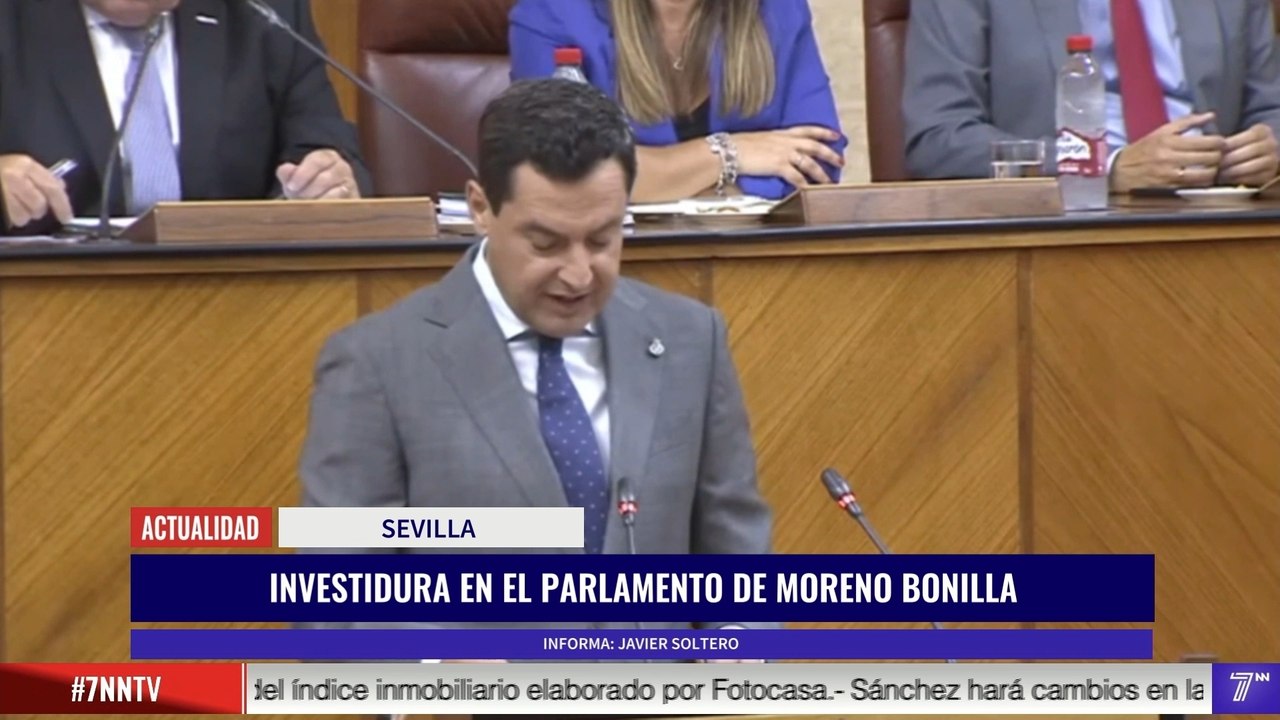Primer día de debate de investidura en Andalucía. Moreno Bonilla será investido presidente el sábado