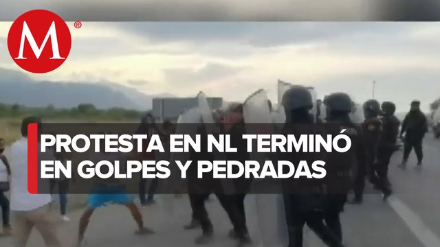 Manifestaciones en Monte Morelos terminaron en enfrentamientos con elementos de la policía