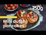 Recette des mini dutch pancakes, crème de cheesecake et fruits frais - 750g