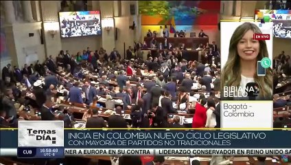 下载视频: Representantes de partidos no tradicionales integran nuevo ciclo legislativo en Colombia