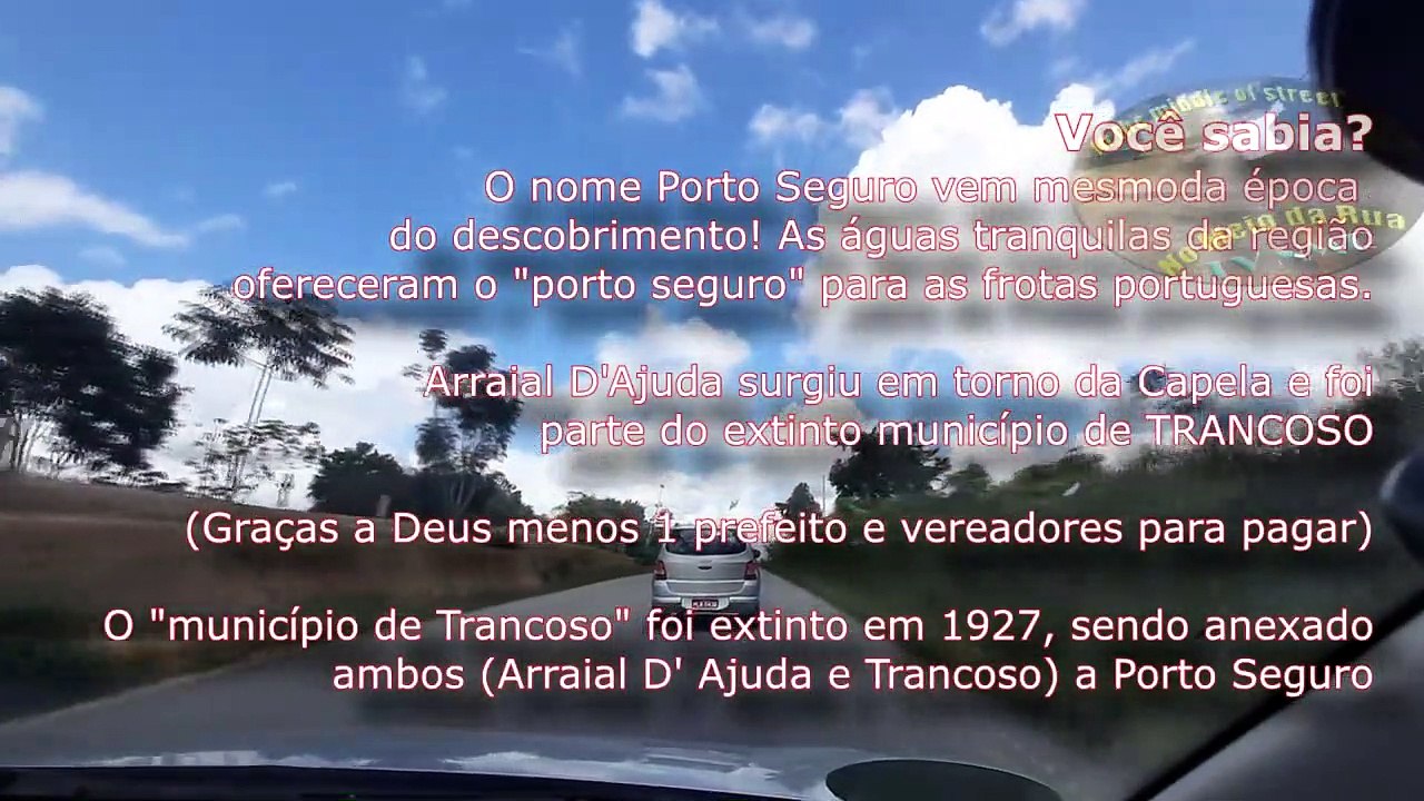 Conheça Porto Seguro Parte 4: De Arraial Dájuda passando coqueiros. A bucólica viagem chegando a TRANCOSO pela BA-987