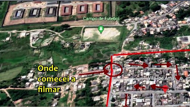 Onde fica a Penitenciária Nelson Hungria? Veja-a do Bairro Vila Ipê Amarelo, onde fizemos um registro histórico-geográfico