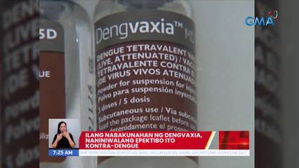 Ilang nabakunahan ng dengvaxia, naniniwalang epektibo ito kontra-dengue | UB