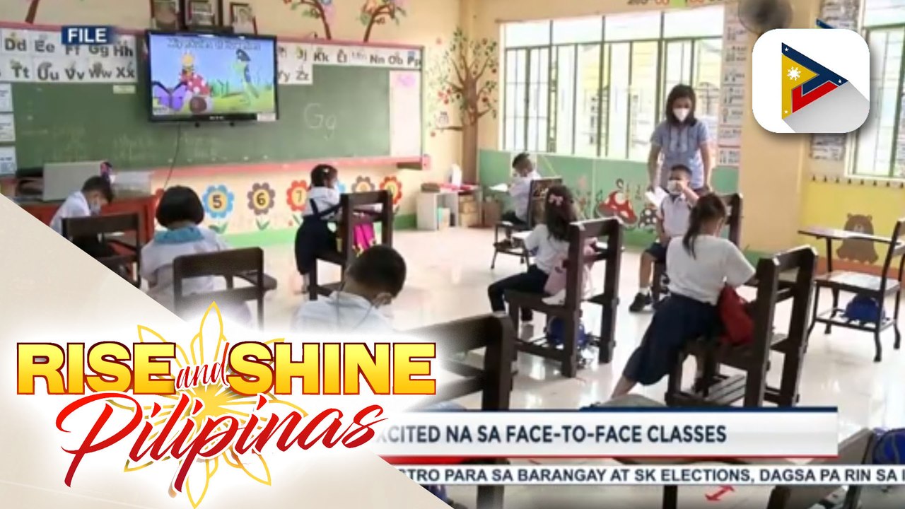 Ilang mag-aaral, excited na sa face-to-face classes; Paghahanda sa face-to-face classes, ipinag-utos na paigtingin pa