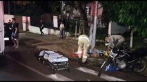 Colisão de trânsito na Manaus com a Manoel Ribas deixa jovem ferido