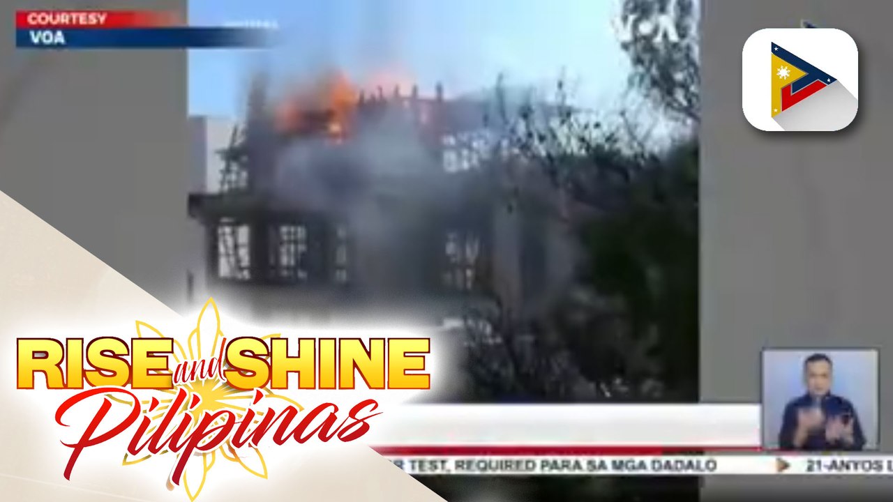 Daan-daang residente, inilikas dahil sa banta ng wildfire sa Athens, Greece