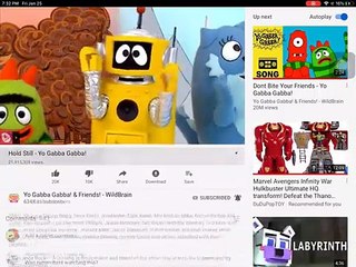Watching yo gabba gabba videos (don’t own any).mp4