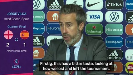 Spain coach Vilda proud despite 'bitter taste' of England defeat