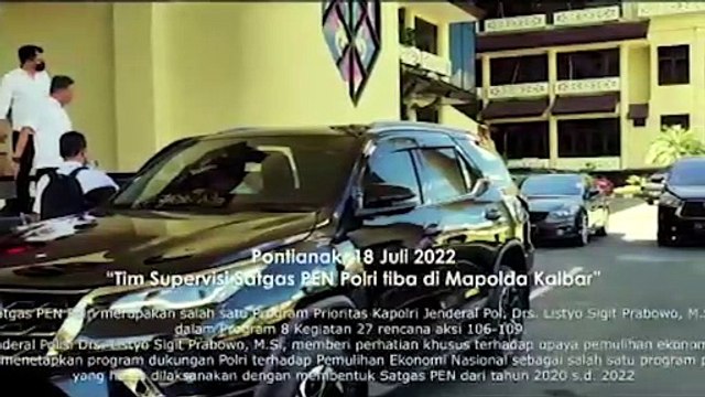 Satgas PEN Mabes Polri Lakukan Supervisi ke Polda Kalbar