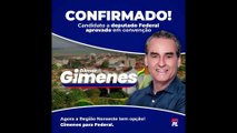 Gilmar Gimenes confirma candidatura para Deputado Federal