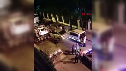 Yan yatan aracın sürücüsü acı içinde yardım istedi!