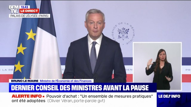 Rebond de croissance: Bruno Le Maire se félicite d' une victoire de l'économie française dans des temps difficiles