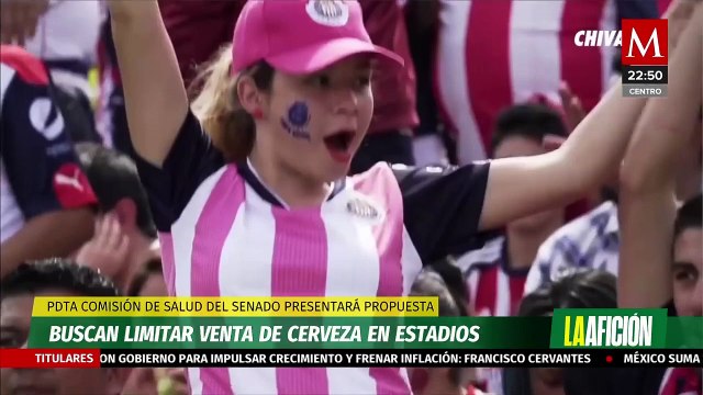 Senadores buscan limitar horarios de venta de alcohol en estadios