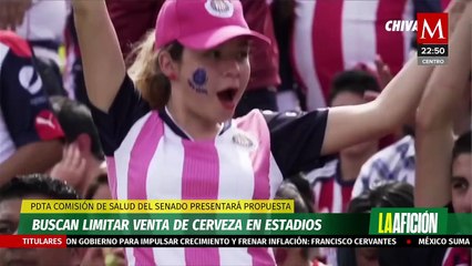 Senadores buscan limitar horarios de venta de alcohol en estadios