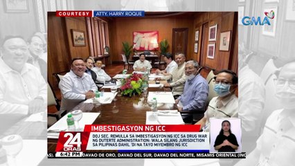 DOJ Sec. Remulla sa imbestigasyon ng ICC sa drug war ng Duterte administration: wala silang jurisdiction sa Pilipinas dahil 'di na tayo miyembro ng ICC | 24 Oras