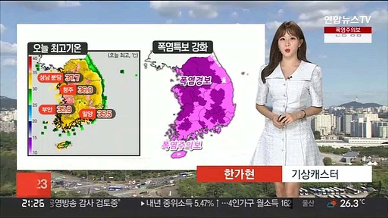 [날씨] 주말 서울 35도 등 찜통더위…제주·남부 태풍 영향 비바람