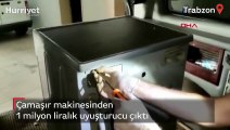 Çamaşır makinesinden 1 milyon liralık uyuşturucu çıktı
