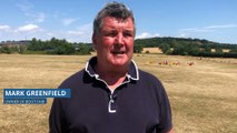 Boot fair businessman Mark Greenfield talks about the travellers leaving the field