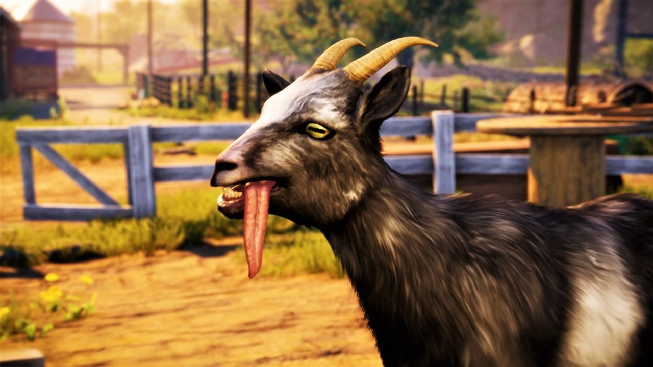 Goat simulator 3 verkündet releasedatum und lässt im trailer ziegen vom himmel regnen