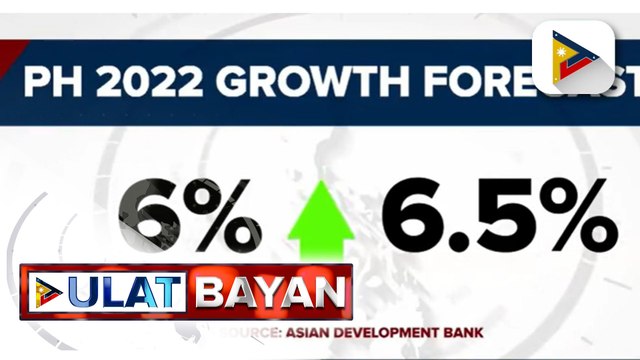 Economic growth forecast ng ADB sa Pilipinas para sa 2022, itinaas
