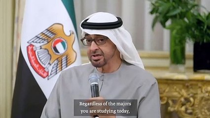 Download Video: Sheikh Mohamed bin Zayed meets Emirati students, doctors in France